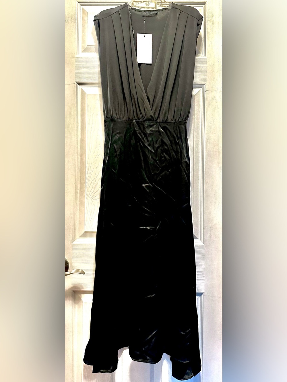 Zara Belted Combination Midi Dress.